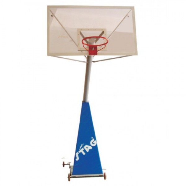STAG Basketball Portable Pole with 18mm Thick Acrylic Board